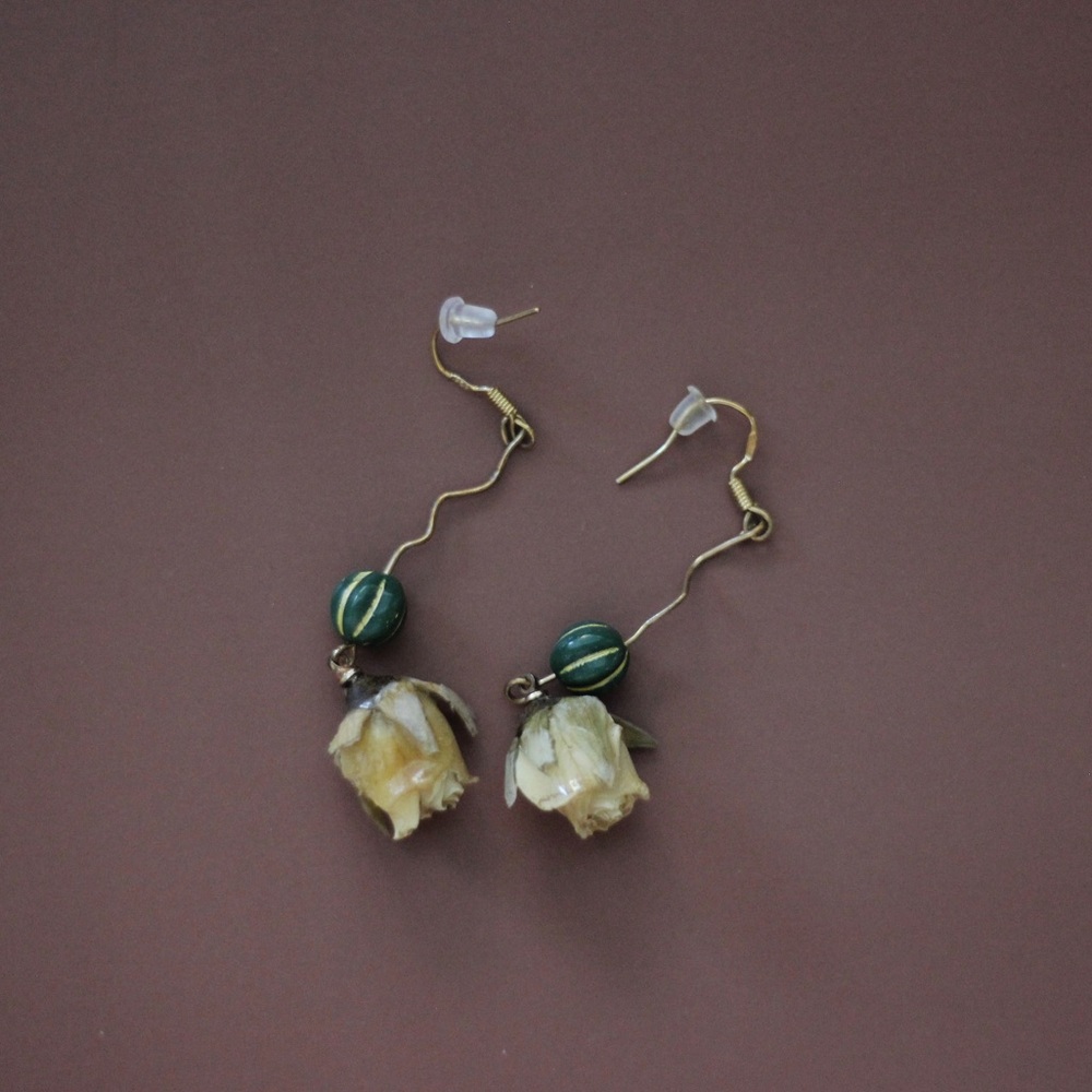 Dry flower handmade Earrings